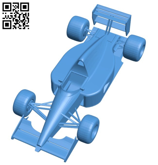 McLaren MP4-6 Racecar - car B006155 download free stl files 3d model for 3d printer and CNC carving