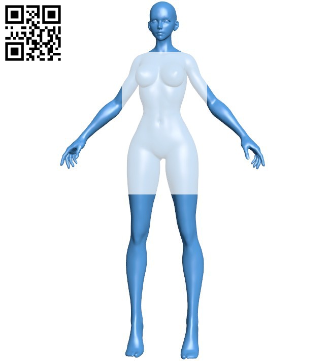 Miss Anime B005882 download free stl files 3d model for 3d printer and CNC carving