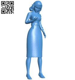 Miss Elizabeth B005950 download free stl files 3d model for 3d printer and CNC carving