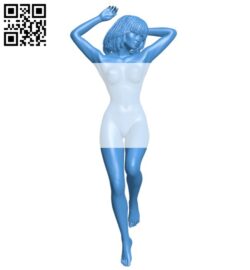 Miss Lying on the back B005943 download free stl files 3d model for 3d printer and CNC carving