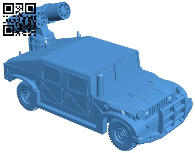 Missile Truck B005974 download free stl files 3d model for 3d printer and CNC carving