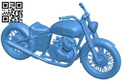 Motorbike Norton Commando B005856 download free stl files 3d model for 3d printer and CNC carving