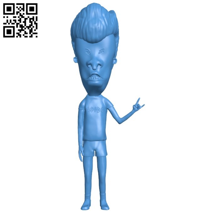 Mr Butt head B005891 download free stl files 3d model for 3d printer and CNC carving