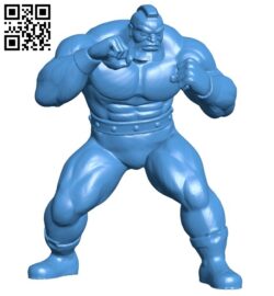 Mr Zangief B006104 download free stl files 3d model for 3d printer and CNC carving