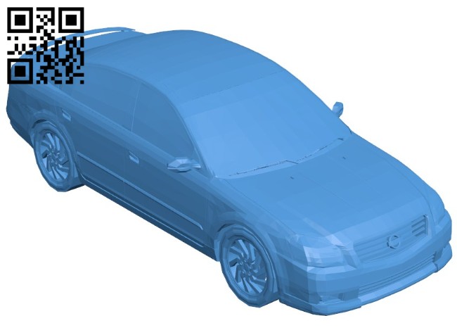 Nissan Altima Car B006176 download free stl files 3d model for 3d printer and CNC carving