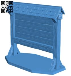 Notice Board B006162 download free stl files 3d model for 3d printer and CNC carving
