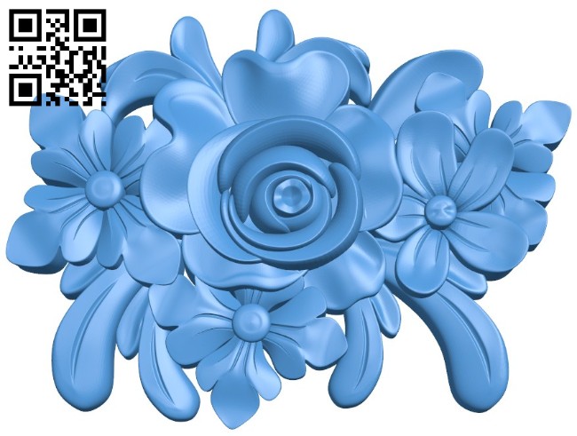 Pattern decor rose A004359 download free stl files 3d model for CNC wood carving