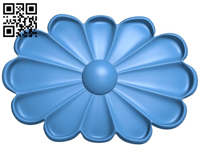 Pattern dekor flower A004362 download free stl files 3d model for CNC wood carving
