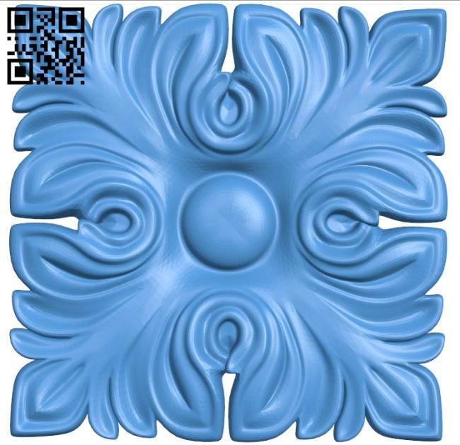 Pattern dekor square A004190 download free stl files 3d model for CNC wood carving