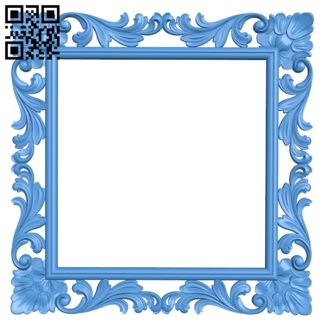 Picture frame or mirror A004234 download free stl files 3d model for CNC wood carving