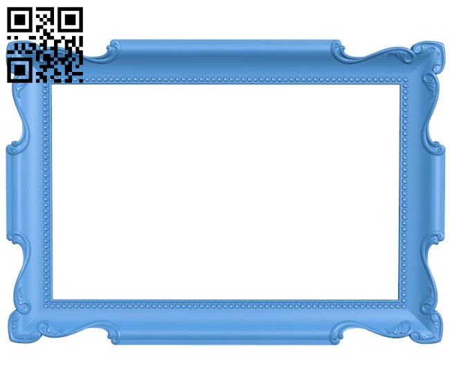 Picture frame or mirror A004273 download free stl files 3d model for CNC wood carving