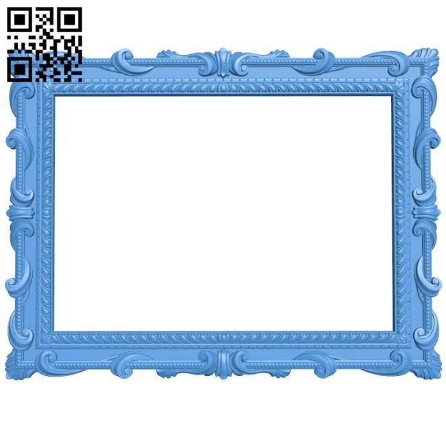 Picture frame or mirror A004274 download free stl files 3d model for CNC wood carving