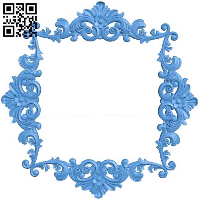 Picture frame or mirror A004283 download free stl files 3d model for CNC wood carving