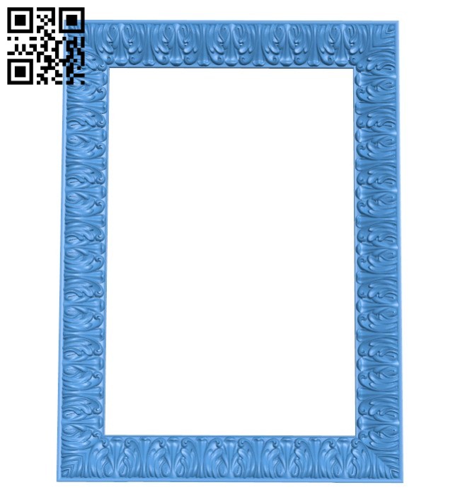 Picture frame or mirror A004295 download free stl files 3d model for CNC wood carving