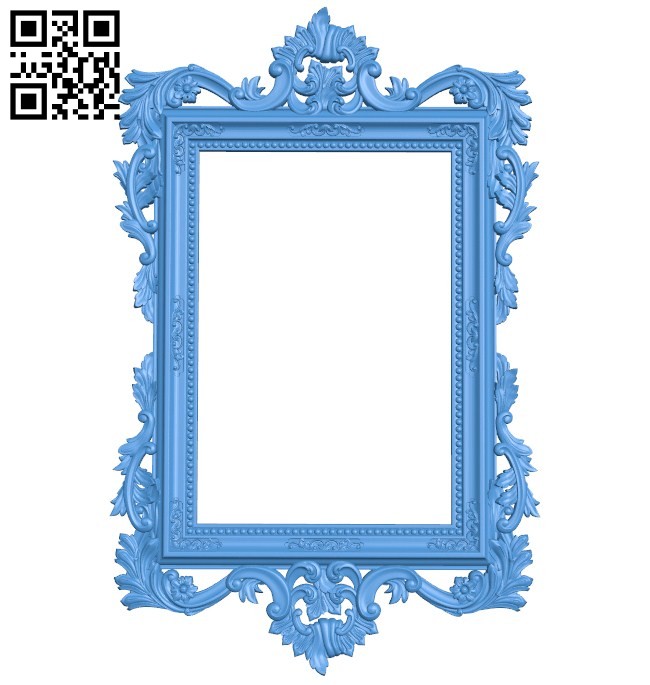 Picture frame or mirror A004298 download free stl files 3d model for CNC wood carving
