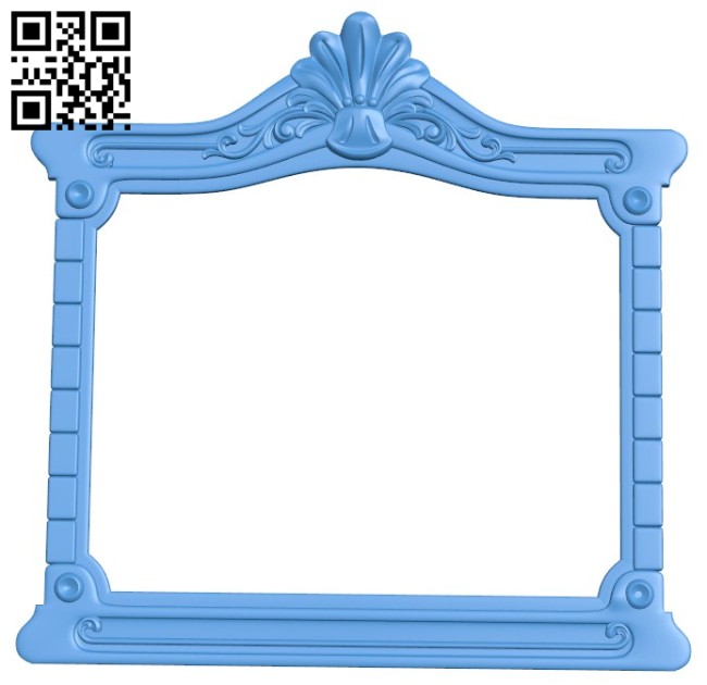 Picture frame or mirror A004344 download free stl files 3d model for CNC wood carving