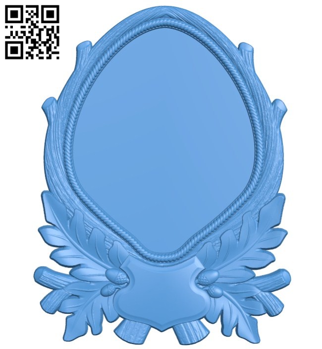 Picture frame or mirror A004348 download free stl files 3d model for CNC wood carving