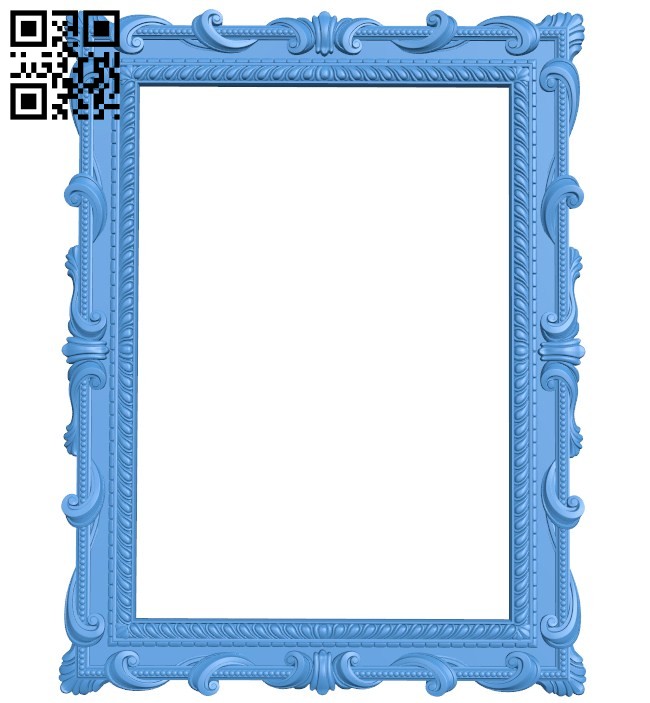 Picture frame or mirror A004349 download free stl files 3d model for CNC wood carving