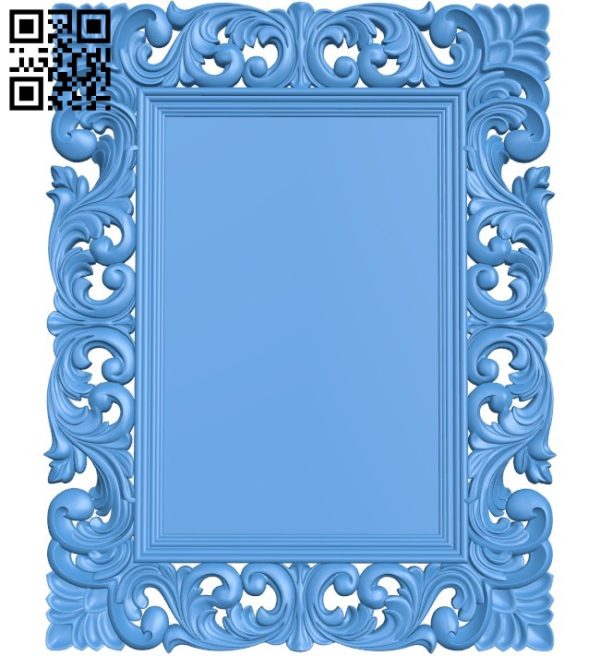 Picture frame or mirror A004365 download free stl files 3d model for