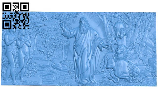 Picture garden of the lord A004219 download free stl files 3d model for CNC wood carving