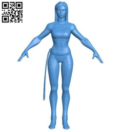 Psylocke X-Force girl B006073 download free stl files 3d model for 3d printer and CNC carving