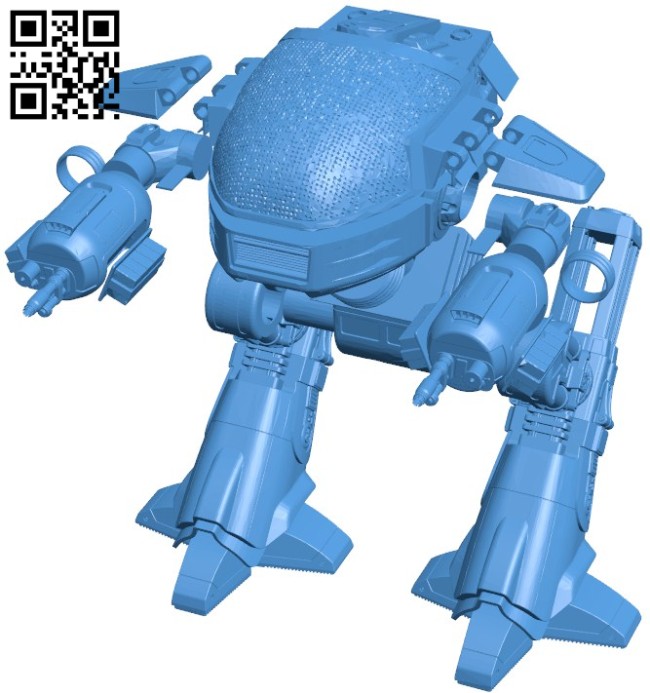 Robot ED209 B006085 download free stl files 3d model for 3d printer and CNC carving