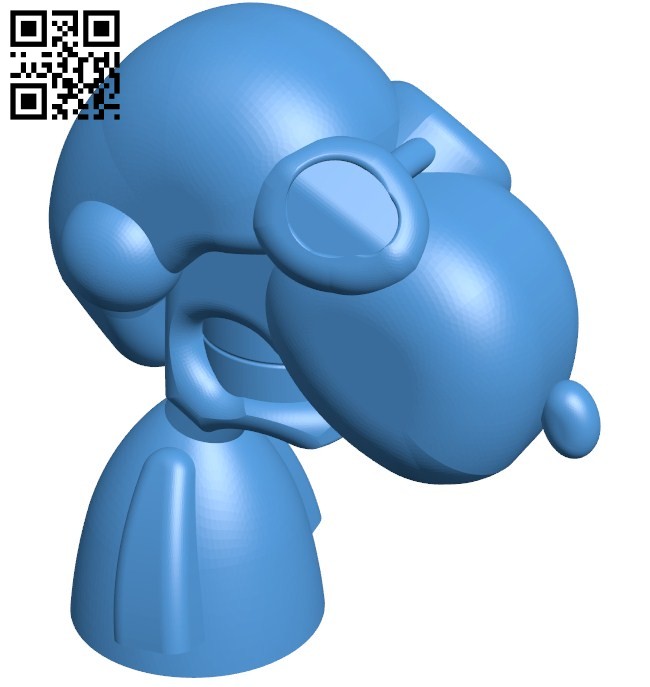Snoop dog flying ace B005832 download free stl files 3d model for 3d printer and CNC carving