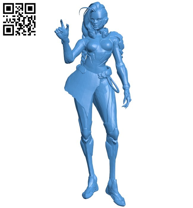 Sombra women B006010 download free stl files 3d model for 3d printer and CNC carving