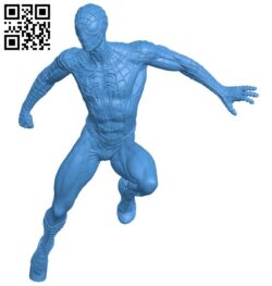 Spiderman body clean B006161 download free stl files 3d model for 3d printer and CNC carving