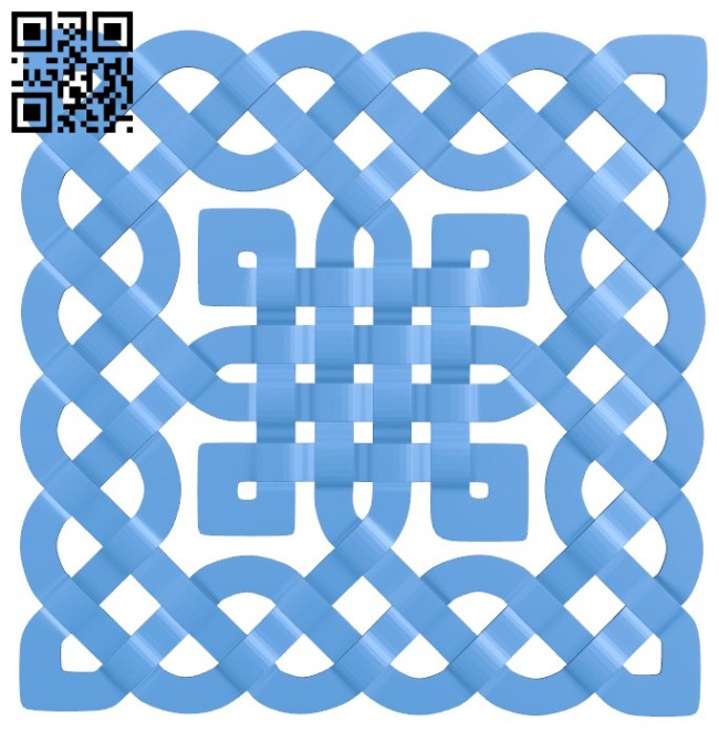 Square pattern A004261 download free stl files 3d model for CNC wood carving