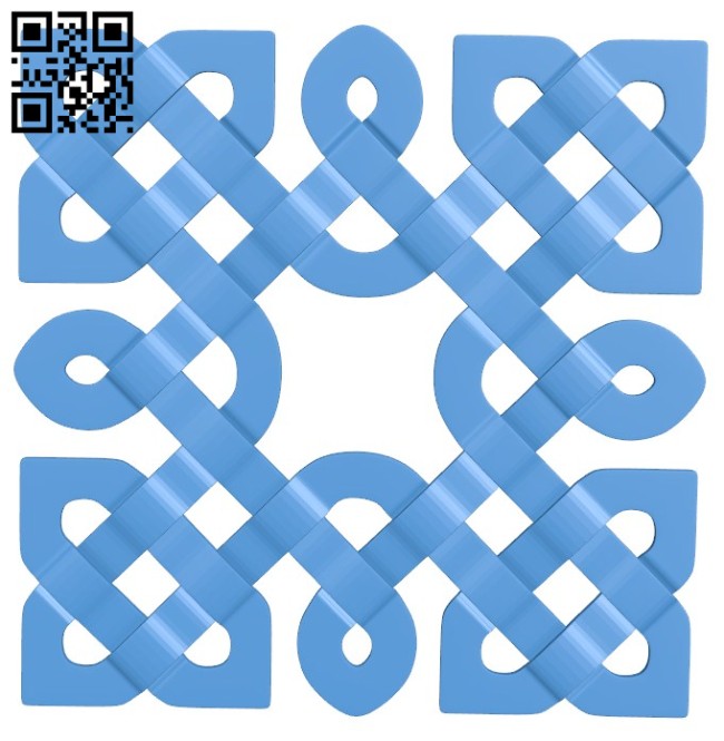 Square pattern A004262 download free stl files 3d model for CNC wood carving