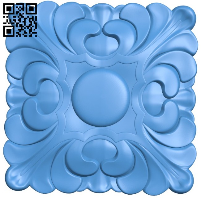 Square pattern decor A004394 download free stl files 3d model for CNC wood carving