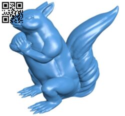 Squirrel and chestnut B005938 download free stl files 3d model for 3d printer and CNC carving