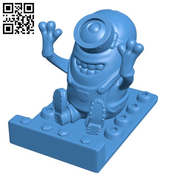 Stand minion B006262 download free stl files 3d model for 3d printer and CNC carving