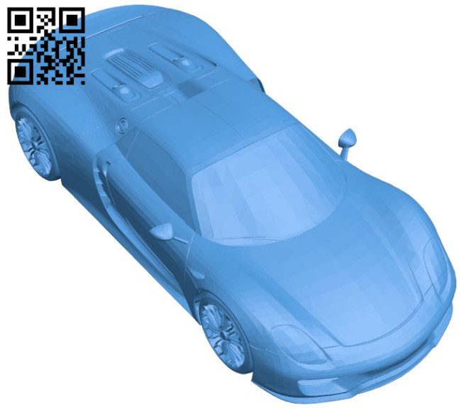 Super car B005957 download free stl files 3d model for 3d printer and CNC carving