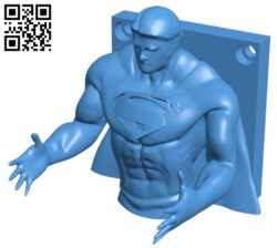 Superman Hanger B006156 download free stl files 3d model for 3d printer and CNC carving