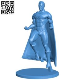 Superman with stand B005987 download free stl files 3d model for 3d printer and CNC carving