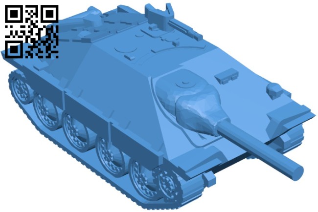 Tank Jagdpanzer - 38 B006101 download free stl files 3d model for 3d printer and CNC carving