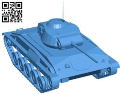 Tank m24 B006063 download free stl files 3d model for 3d printer and CNC carving