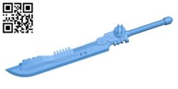 Tau sword B006236 download free stl files 3d model for 3d printer and CNC carving
