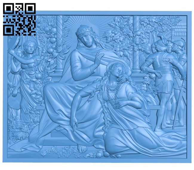 The garden picture of the lord A004223 download free stl files 3d model for CNC wood carving