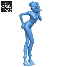 The girl has a nice kiss B006047 download free stl files 3d model for 3d printer and CNC carving