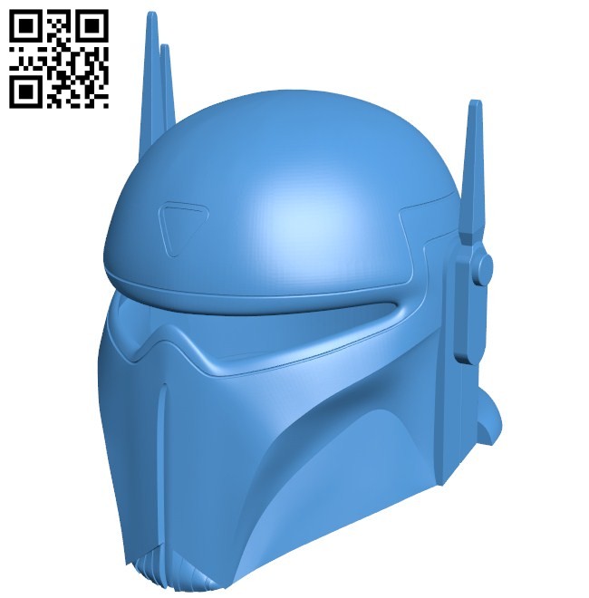 The helmet of space warrior B006070 download free stl files 3d model for 3d printer and CNC carving