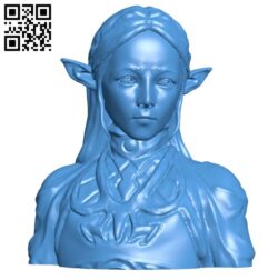 The woman of the fairy race B005929 download free stl files 3d model for 3d printer and CNC carving
