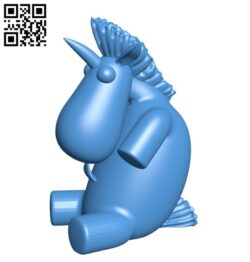 Unicorn B006231 download free stl files 3d model for 3d printer and CNC carving