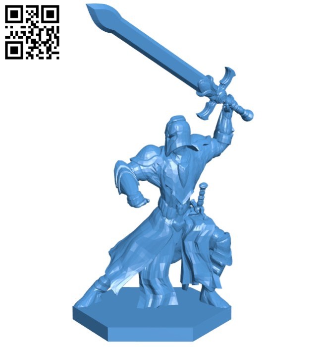 Warrior pose B006110 download free stl files 3d model for 3d printer and CNC carving