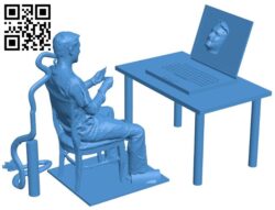 What is Human B006080 download free stl files 3d model for 3d printer and CNC carving