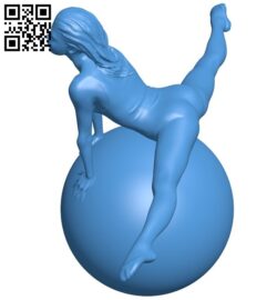 Women leap of faith B005834 download free stl files 3d model for 3d printer and CNC carving