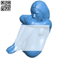 Women melancholy B006103 download free stl files 3d model for 3d printer and CNC carving