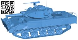 XM551 Sheridan tank B006222 download free stl files 3d model for 3d printer and CNC carving